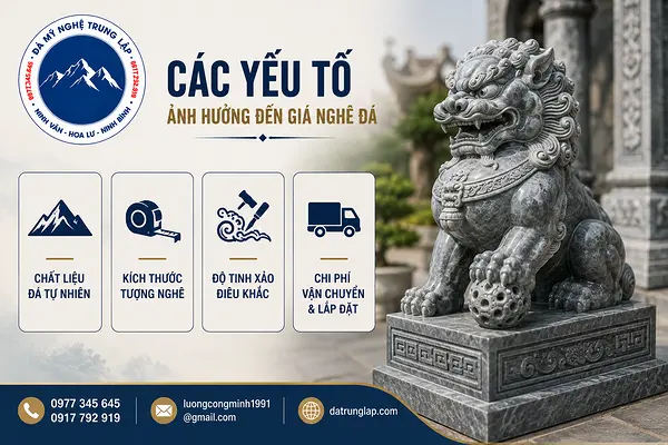 Các yếu tố ảnh hưởng đến giá nghê đá