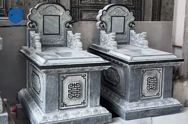 Công trình mộ bành đá lắp đặt tại nghĩa trang