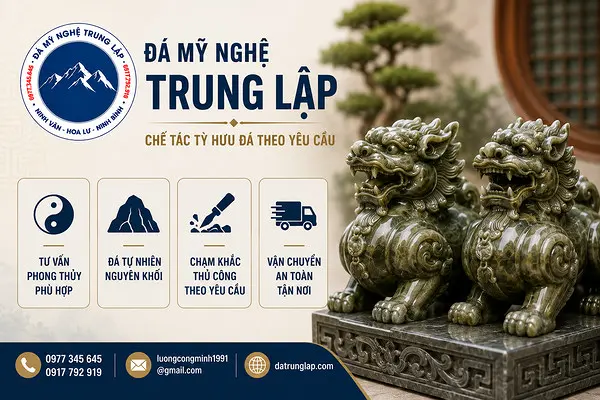 Đá Mỹ Nghệ Trung Lập - Địa chỉ chế tác tỳ hưu đá theo yêu cầu