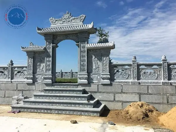 Hạng mục cổng đá tam quan hoành tráng cho khu lăng mộ gia tộc