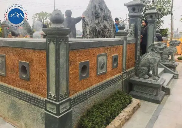 Khu lăng mộ gia tộc quy mô lớn lắp đặt hoàn thiện tại Hải Dương