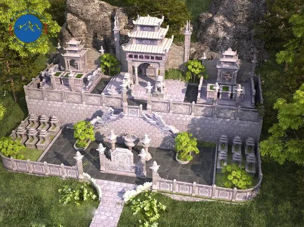 Khuôn viên lăng mộ dòng họ sang trọng