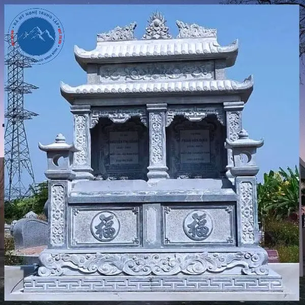 Kiến trúc mộ đá xanh cổ kính trang nhã nhất