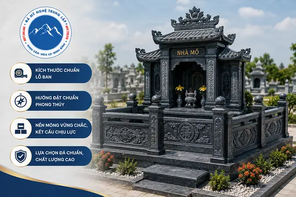 Lưu ý quan trọng khi thiết kế và xây dựng nhà mồ đá đen
