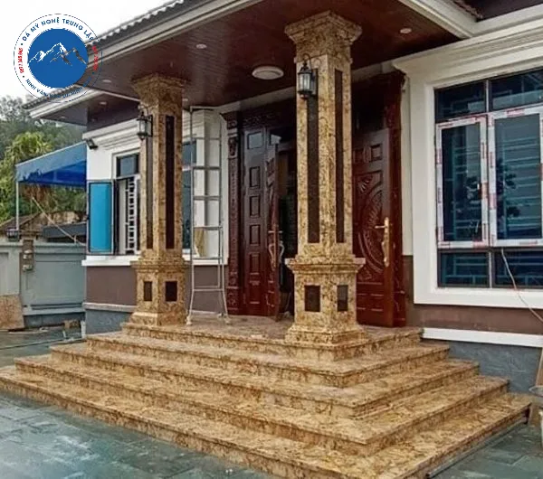 Mẫu bậc thềm đá granite cao cấp thiết kế hiện đại