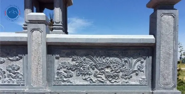 Mẫu lan can đá tứ linh chuẩn kích thước phong thủy Lỗ Ban