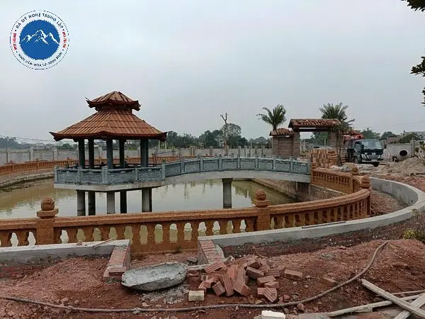 Mẫu lan can đá xanh ghép khối tự nhiên