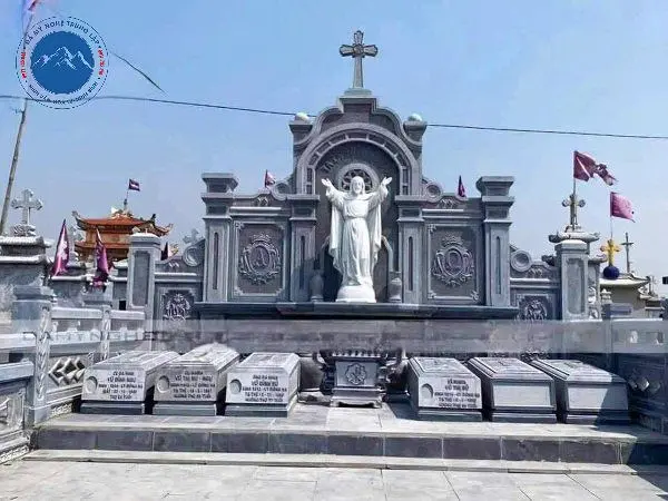 Mẫu lăng thờ chung thiết kế chuẩn phong thủy cổ điển