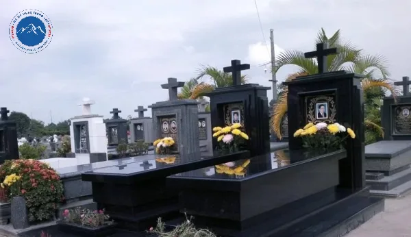 Mẫu mộ đá đôi Công Giáo