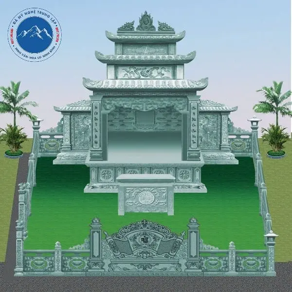 Mộ đá đơn giản nhưng sang trọng tại làng nghề đá