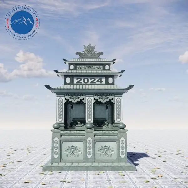 Mộ đá xanh rêu đồng bộ với khu mộ đá xanh