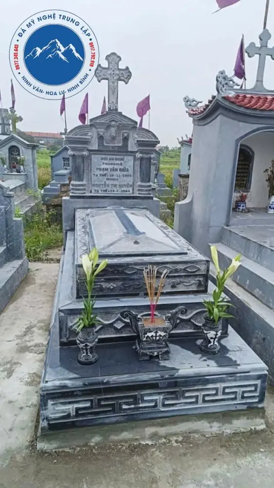 Thiết kế khuôn viên lăng mộ gia tộc hiện đại sang trọng