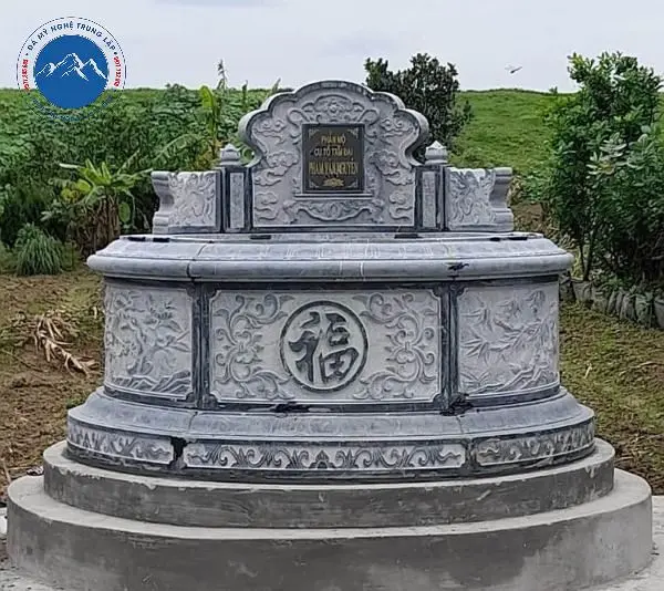 Thiết kế mộ đá tròn đơn giản bền đẹp giá tận xưởng