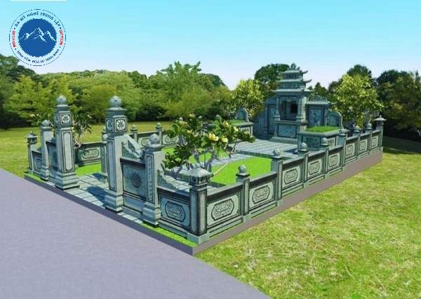 Bản vẽ lăng mộ gia tộc quy hoạch đồng bộ khoa học