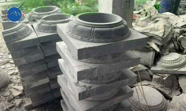 Các mẫu chân cột đá tròn làm phần đế nâng đỡ