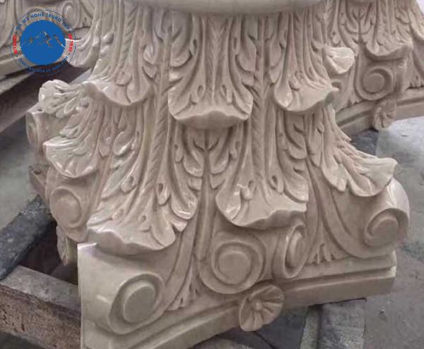 Chân cột đá hoa cương đẹp mắt cho biệt thự