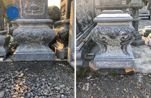 Chân cột đá vuông bồng bềnh sang trọng cho biệt thự