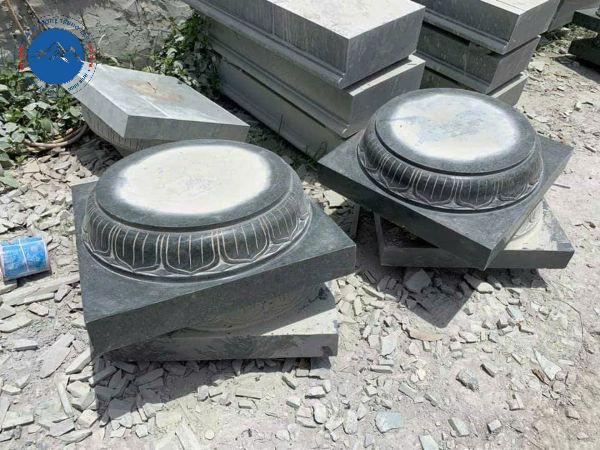 Chân tảng đá xanh Thanh Hóa kê cột gỗ lim quý
