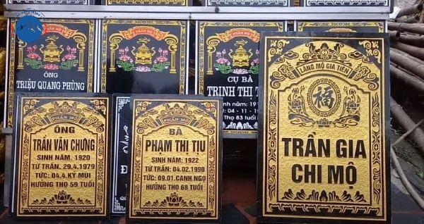 Chất liệu và hình thức bia mộ