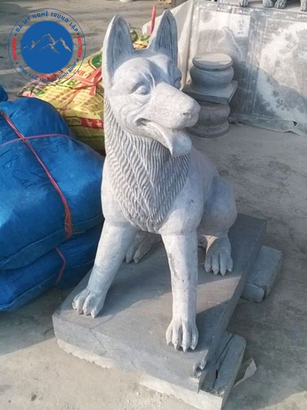 Chó đá cặp cân bằng âm dương đầy phong thủy