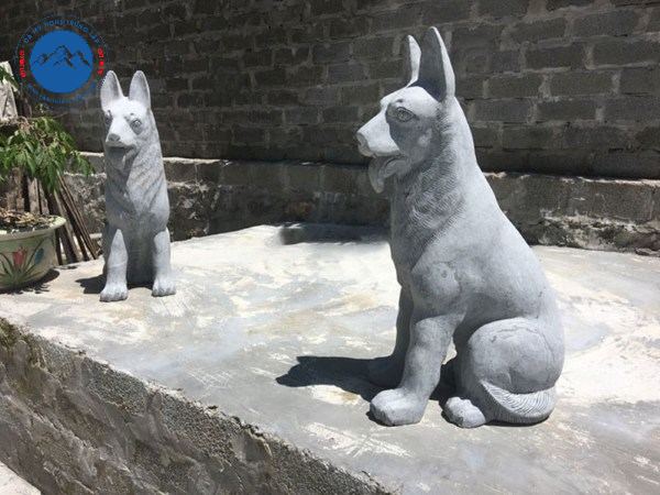 Chó đá phong thủy hút vượng khí tài lộc dồi dào