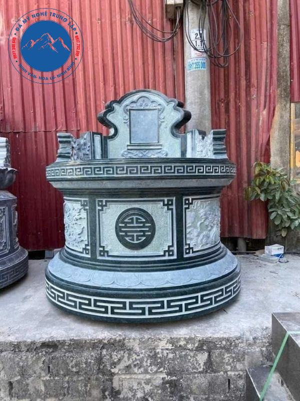 Công trình mộ đá tròn hoàn thiện bàn giao cho khách hàng