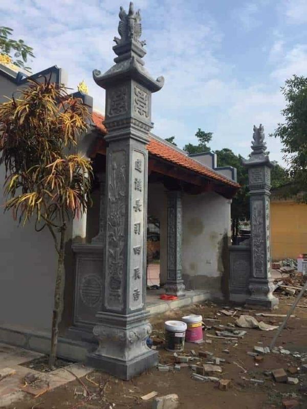 Cột đá rồng cao cấp nâng giá trị thẩm mỹ công trình