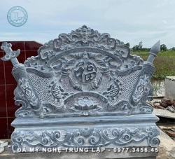 Cuốn thư đá đẹp mắt tại khu nhà thờ họ 
