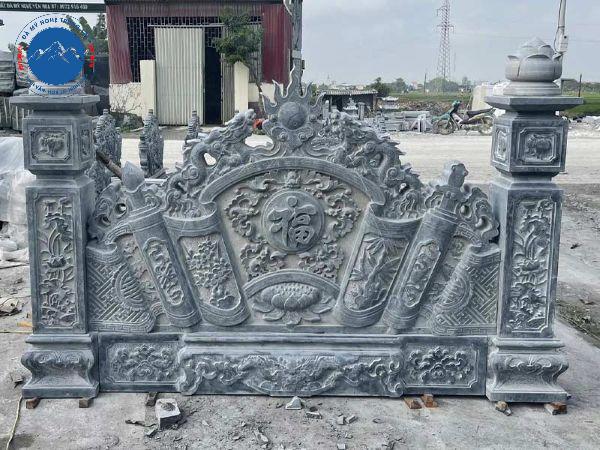 Cuốn thư đá trấn trạch hoa văn chữ Thọ tại Phủ Lý