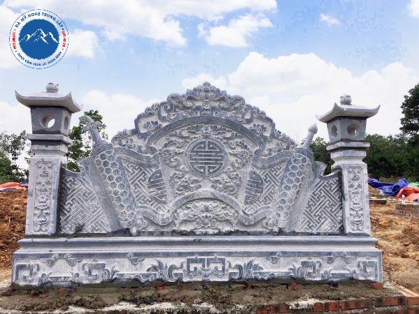 Cuốn thư đá trấn trạch