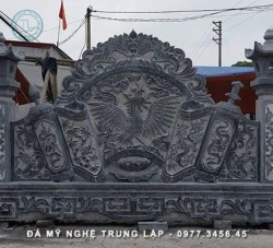 Mẫu cuốn thư đá truyền thống với họa tiết tinh xảo