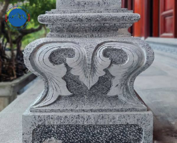Đá kê cột nhà thờ họ kiểu dáng đế vuông vững