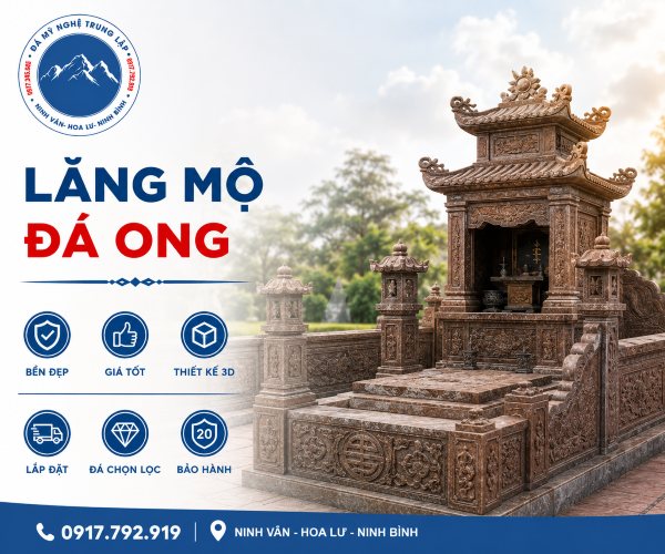 Đá Mỹ Nghệ Trung Lập - Địa chỉ thi công lăng mộ đá ong giá tốt