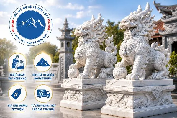 Đá Mỹ Nghệ Trung Lập - Đơn vị thi công kỳ lân đá uy tín