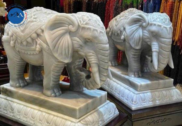 Đặt tượng voi đá tại công ty, doanh nghiệp