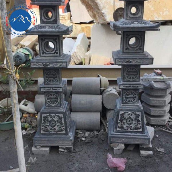 Đèn đá trụ sân vườn chắc chắn bền bỉ