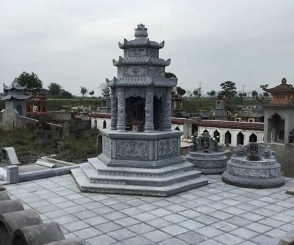 Địa chỉ thi công các mẫu lăng mộ đá xanh - Đá Mỹ Nghệ Trung Lập