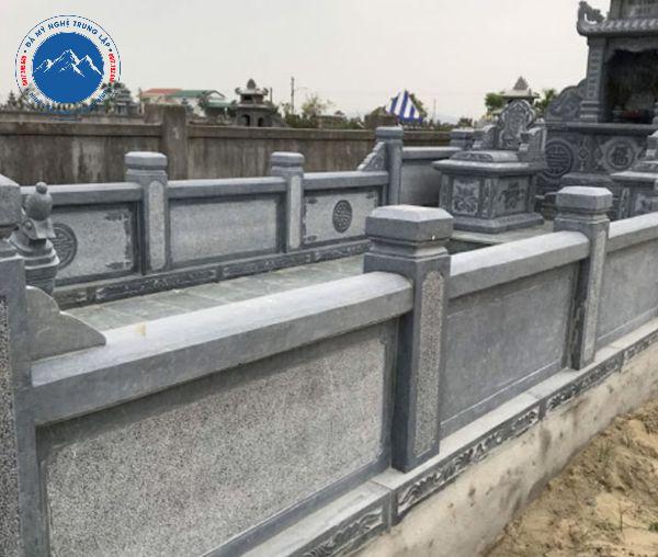 Hạng mục lan can đá chạm khắc hoa sen tinh tế