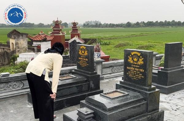 Hình ảnh mộ đôi granite đẹp chuẩn thước Lỗ Ban