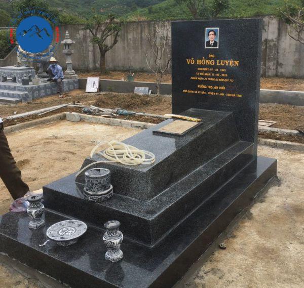 Hình ảnh mộ granite đơn cấp bền vững nhất
