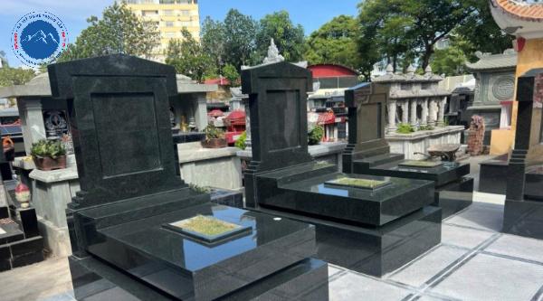 Kích thước mộ đá granite an táng một lần (mộ không bốc)