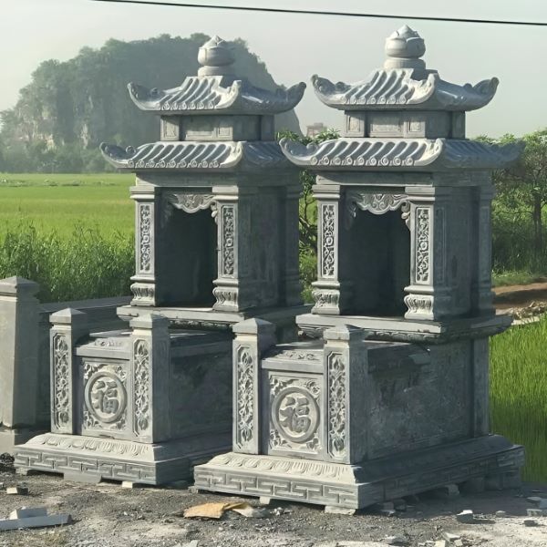 Kích thước mộ đá hai mái theo phong thủy