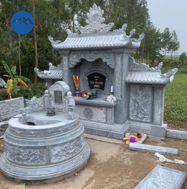 Kích thước mộ tròn tam cấp chuẩn phong thủy thước lỗ