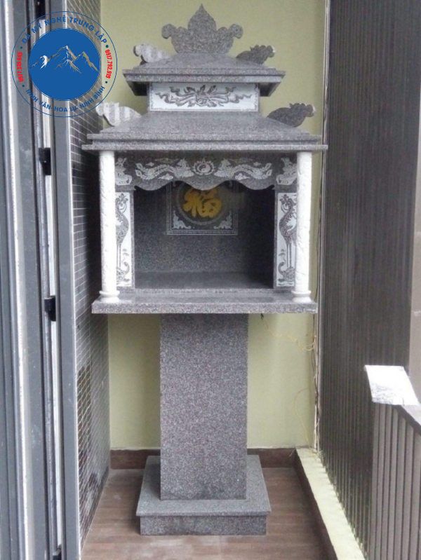 Kiểu bàn thờ đá hoa cương nhỏ gọn cho căn hộ chung cư