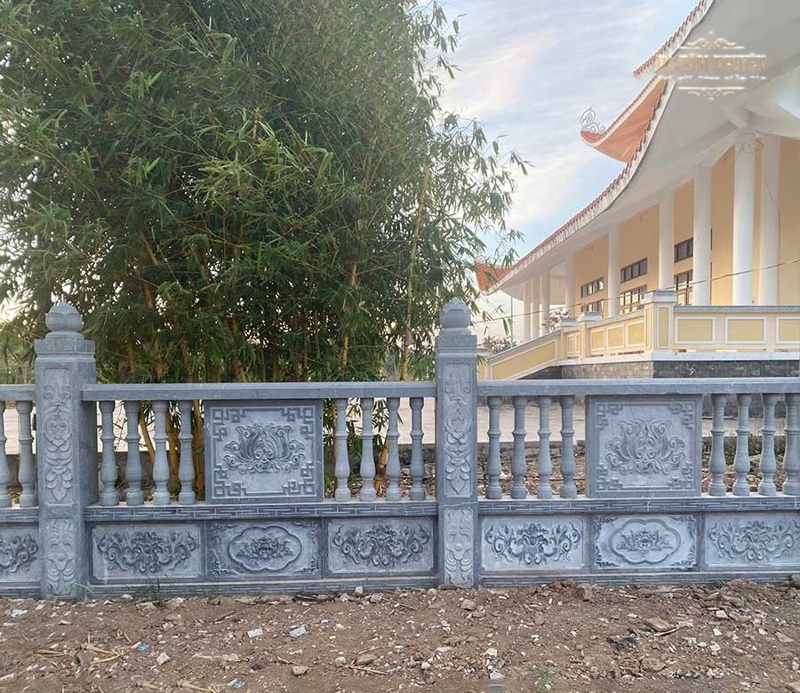 Lan can đá xanh bền bỉ chống chịu thời tiết tốt