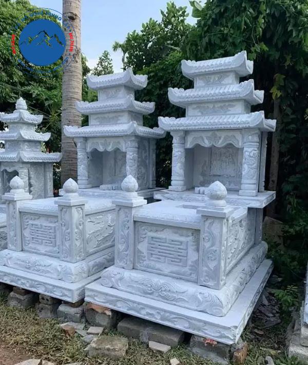 Lăng mộ đá nhân tạo vân đá tự nhiên mềm mại