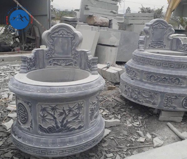 Lăng mộ tròn đẹp một cấp thiết kế nhỏ gọn tinh tế sang trọng