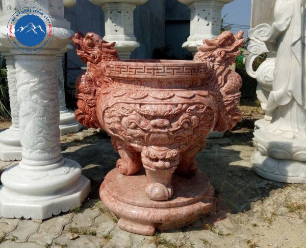 Lư hương Công giáo tai rồng mang vẻ đẹp tự nhiên