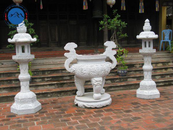 Lư hương đá non nước chuẩn phong thủy lăng mộ