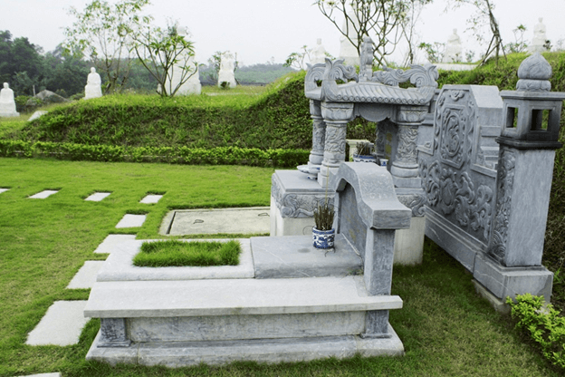 Mẫu mộ đôi đá tự nhiên, bền đẹp theo năm tháng